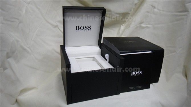 Luxury Black Replica Boss Watch Box / Low Price